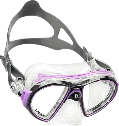 CRESSI AIR MASK SIL CRYSTAL/FRAME BLACK LILAC