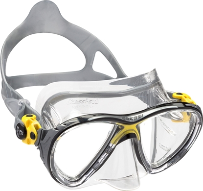 CRESSI BIG EYES EVOLUTION MASK SIL CRYSTALL/FRAME YELLOW