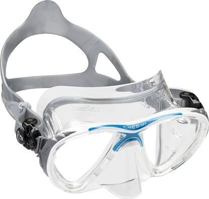 CRESSI BIG EYES EVOLUTION MASK SIL CRYSTALL/FRAME BLUE
