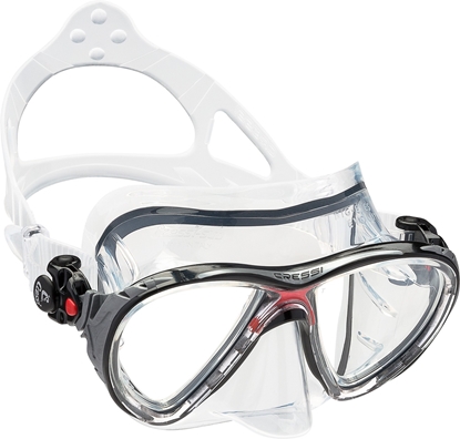 CRESSI BIG EYES EVOLUTION MASK SIL CLEAR/FRAME RED