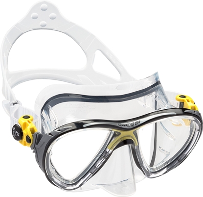 CRESSI BIG EYES EVOLUTION MASK SIL CLEAR/FRAME YELLOW