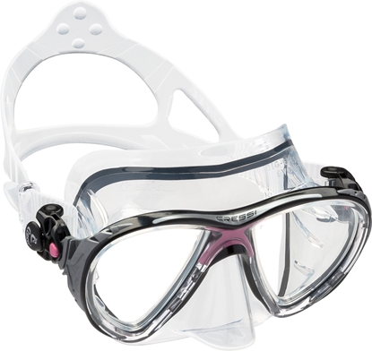 CRESSI BIG EYES EVOLUTION MASK SIL CLEAR/FRAME PINK