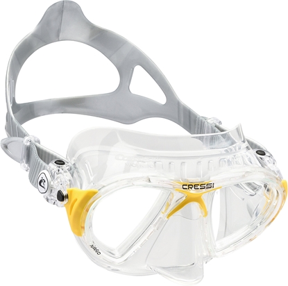 CRESSI NANO MASK SIL CRYSTAL/FRAME YELLOW