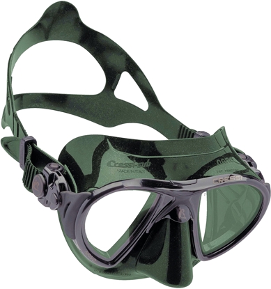 CRESSI NANO MASK SIL GREEN/FRAME BLACK