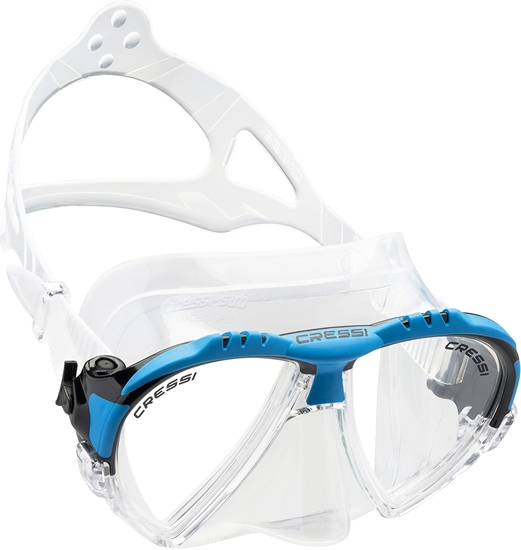 CRESSI MATRIX MASK SIL CLEAR/FRAME BLUE