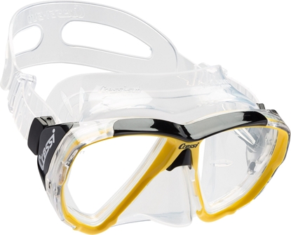 CRESSI BIG EYES MASK SIL CLEARL/FRAME YELLOW