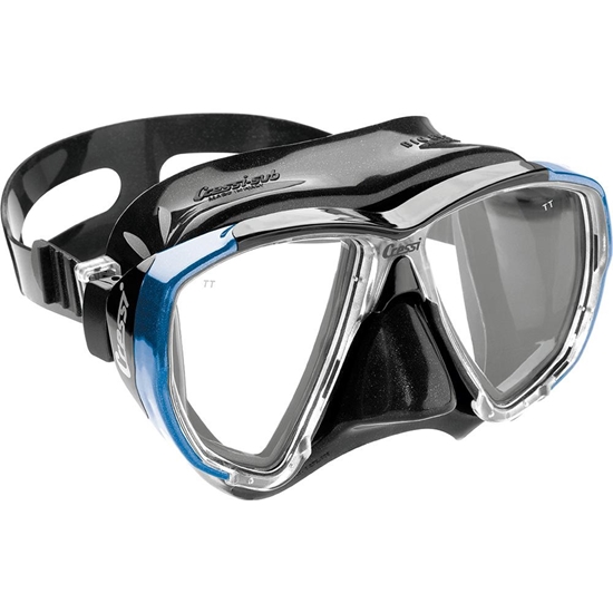 CRESSI BIG EYES MASK SIL BLACK/FRAME BLUE