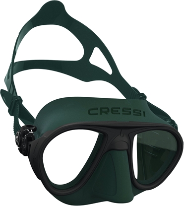 CRESSI CALIBRO MASK ZELEN SILIKON ČRNA