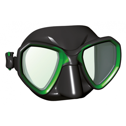 Salvimar Riva maska črn silikon, zelena