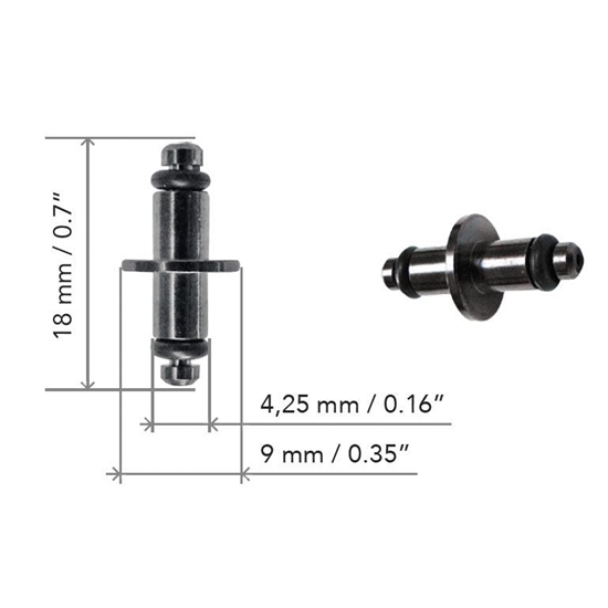 Termo Industria T-spoj swivel za manometer za Nitrox/O2