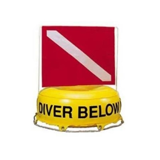 InWater Okrogla boja Diver Below PVC