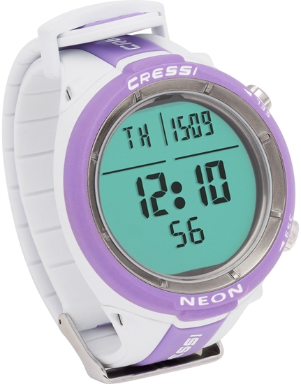 Cressi NEON WHITE/LILAC računalnik/globinomer belo-lila