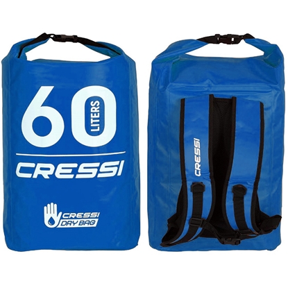 Cressi Dry Back Pack suha torba z naramnicami  60L modra
