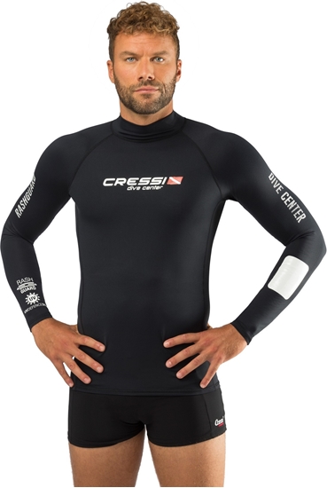 CRESSI RASH GUARD MAJICA MOŠKA DOLGI ROKAVI   ČRNA