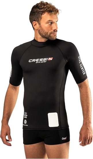 CRESSI RASH GUARD MAJICA MOŠKA KRATKI ROKAVI   ČRNA