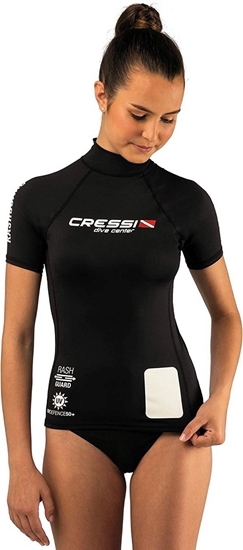 CRESSI RASH GUARD MAJICA ŽENSKA KRATKI ROKAVI   ČRNA