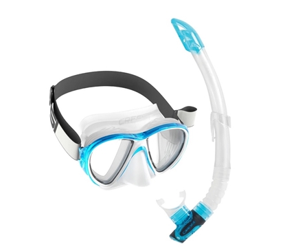 CRESSI FIJI + GAMMA SET   prozorna/akvamarin