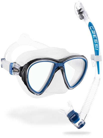 CRESSI CRESSI QUANTUM & ITACA ULTRA DRY SET   prozorna/modra