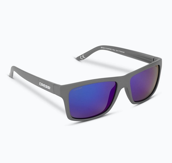 CRESSI CRESSI BAHIA FLOATING SONČNA OČALA    TEMNO SIV OKVIR/MODRE MIRROR LEČE