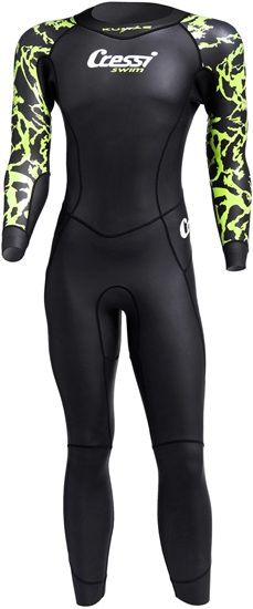 CRESSI KUWAE MOŠKA ENODELNA PLAVALNA OBLEKA 2mm  črna/zelena XL/5