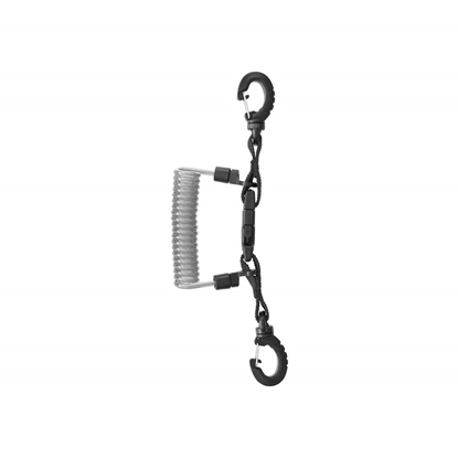 MARES Jekleni lanyard s spiralno sponko in obročkom