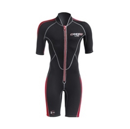 CRESSI LIDO MOŠKI shorty 2mm  črna/rdeča