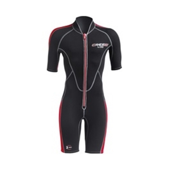 CRESSI LIDO MOŠKI shorty 2mm  črna/rdeča