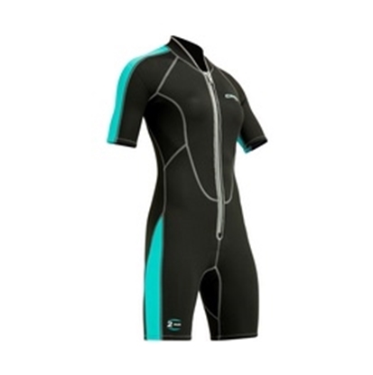 CRESSI LIDO ŽENSKI shorty 2mm  črna/aquamarine