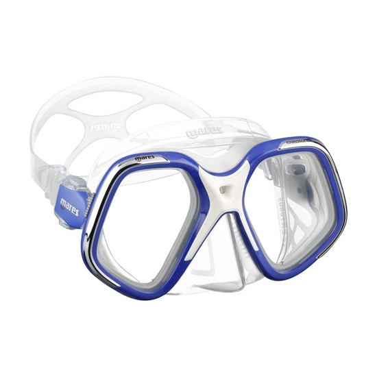 MARES Maska CHROMA UP   prozorna/modra