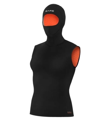BARE Ultrawarmth ženski brezrokavnik 3mm s kapuco 5mm št.02