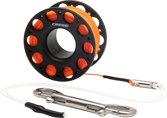 CRESSI  Spool z dvojnim karabinom 15m