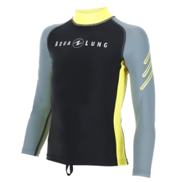 AquaLung RASHGUARD JUNIOR OTROŠKA MAJICA Z DOLGIMI ROKAVI SIVO-RUMENA AquaLung RASHGUARD JUNIOR OTROŠKA MAJICA Z DOLGIMI ROKAVI SIVO-RUMENA