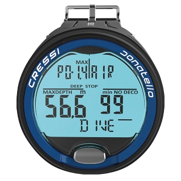 Cressi Donatello potapljaški računalnik   črno modra Cressi Donatello potapljaški računalnik   črno modra