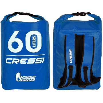 Cressi Dry Back Pack suha torba z naramnicami  60L modra Cressi Dry Back Pack suha torba z naramnicami  60L modra