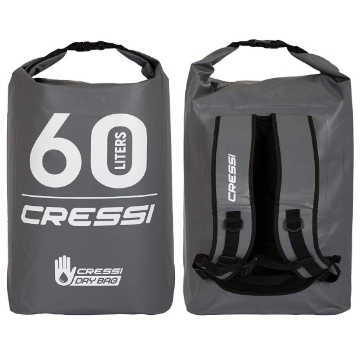 Cressi Dry Back Pack suha torba z naramnicami  60L siva Cressi Dry Back Pack suha torba z naramnicami  60L siva