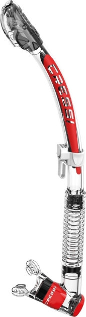 CRESSI ITACA ULTRA DRY DIHALKA   prozorna/rdeča