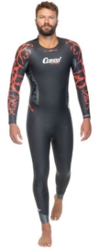 CRESSI ENODELNA PLAVALNA OBLEKA KUAWE MOŠKA 2/3/4mm   ČRNO/RDEČA CRESSI ENODELNA PLAVALNA OBLEKA KUAWE MOŠKA 2/3/4mm   ČRNO/RDEČA