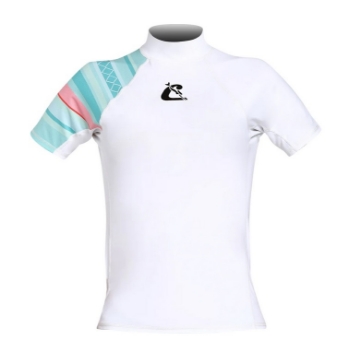 CRESSI SHIELD RASH GUARD ŽENSKA MAJICA S KRATKIMI ROKAVI   akvamarin/bela CRESSI SHIELD RASH GUARD ŽENSKA MAJICA S KRATKIMI ROKAVI   akvamarin/bela