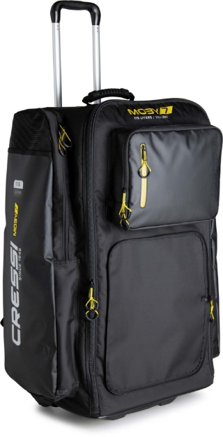 CRESSI CRESSI MOBY 7 POTOVALNA TORBA   črna/rumena