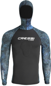 CRESSI COBIA RASHGUARD DOLGI ROKAVI   modra kamuflažna CRESSI COBIA RASHGUARD DOLGI ROKAVI   modra kamuflažna