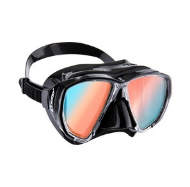 CRESSI BIG EYES MASKA 380 UV    črna/modre-oranžne uv leče
