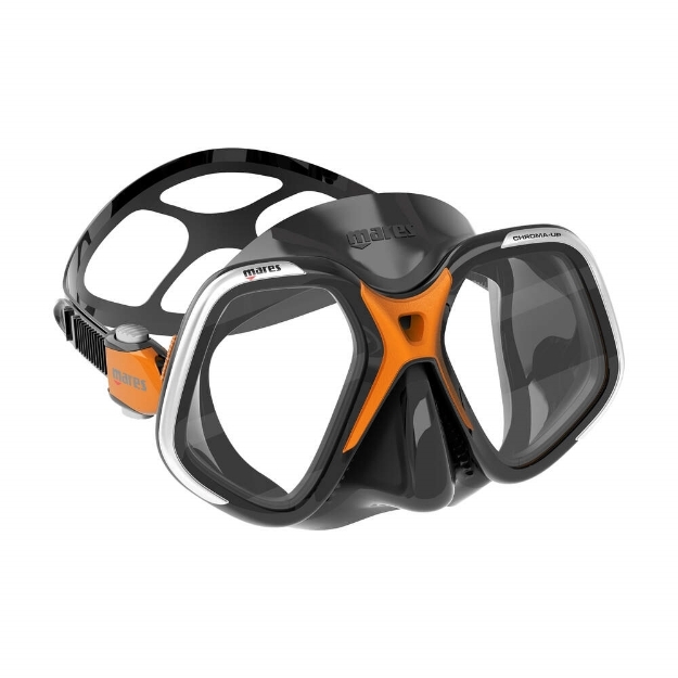 MARES Maska CHROMA UP   črna/oranžna
