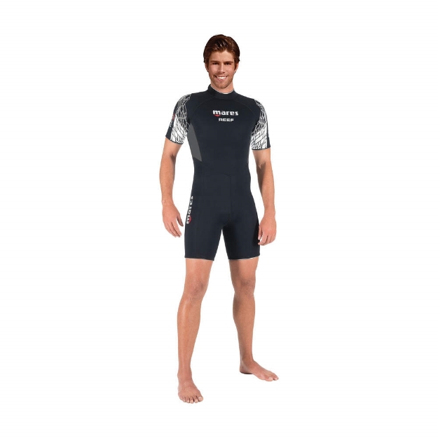 MARES Mokra obleka SHORTY REEF 2.5mm Man 2,5mm  črna/bela