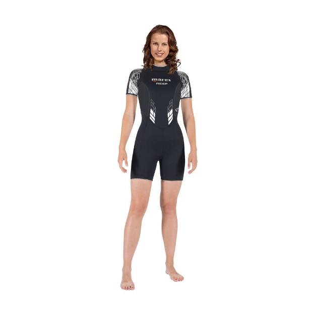 MARES Mokra obleka SHORTY REEF 2.5mm She Dives 2,5mm  črna/bela