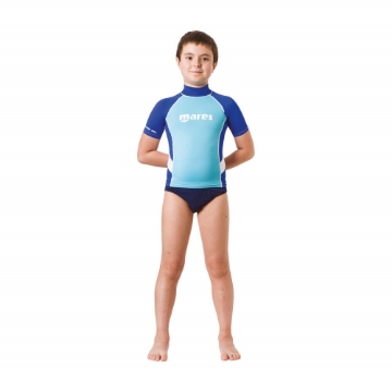 MARES Rash Guard S/S JUNIOR BOY   modra MARES Rash Guard S/S JUNIOR BOY   modra