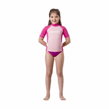 MARES Rash Guard S/S JUNIOR GIRL   roza MARES Rash Guard S/S JUNIOR GIRL   roza