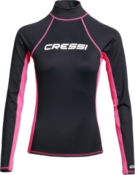 Cressi  Rash guard ženski dolg rokav ( črno/roza)   Črno/Roza XL Cressi  Rash guard ženski dolg rokav ( črno/roza)   Črno/Roza XL