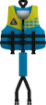 CRESSI FROGGY OPRTNIK VEST   rumeno/azurna